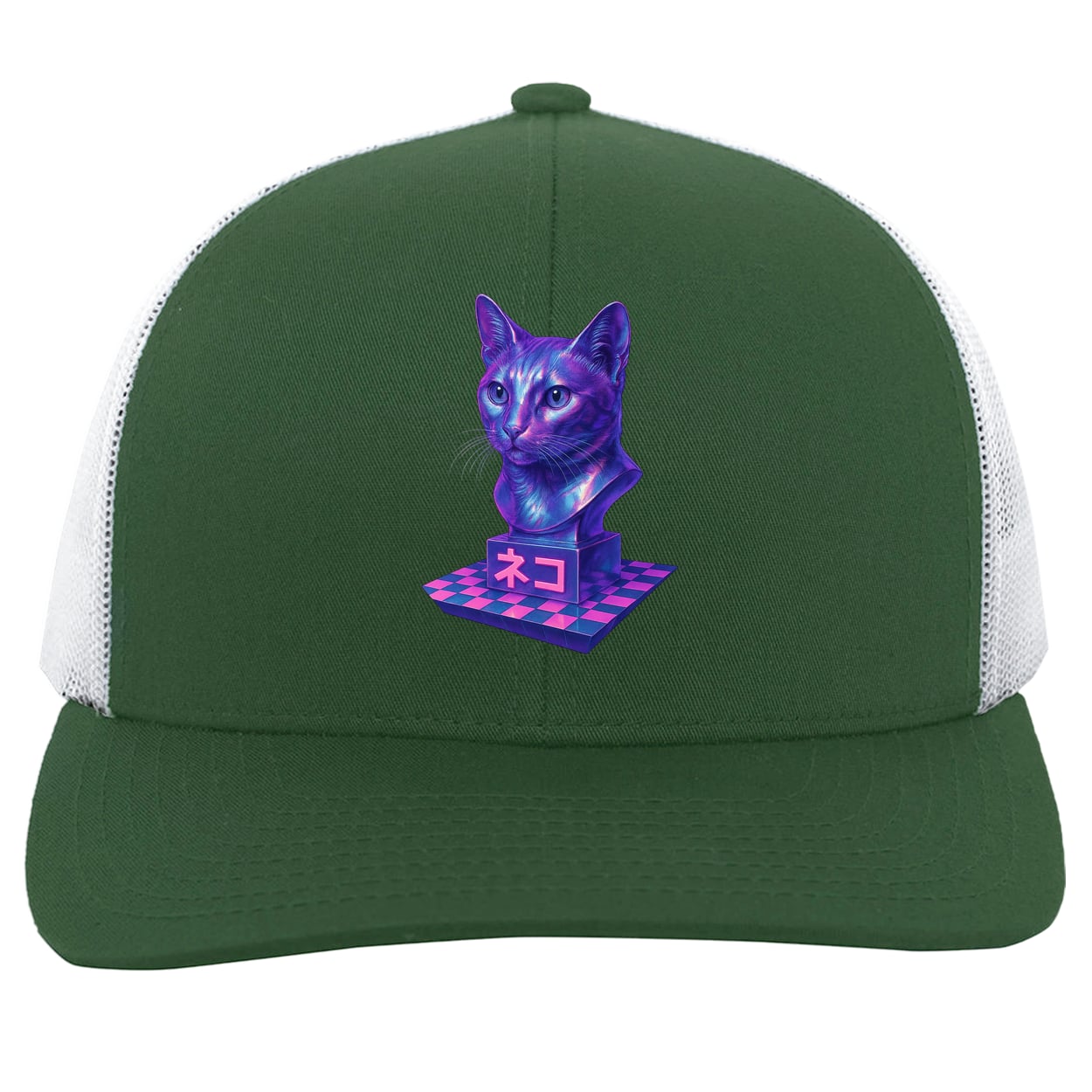 104C Trucker Snap Back - Dark Green/White