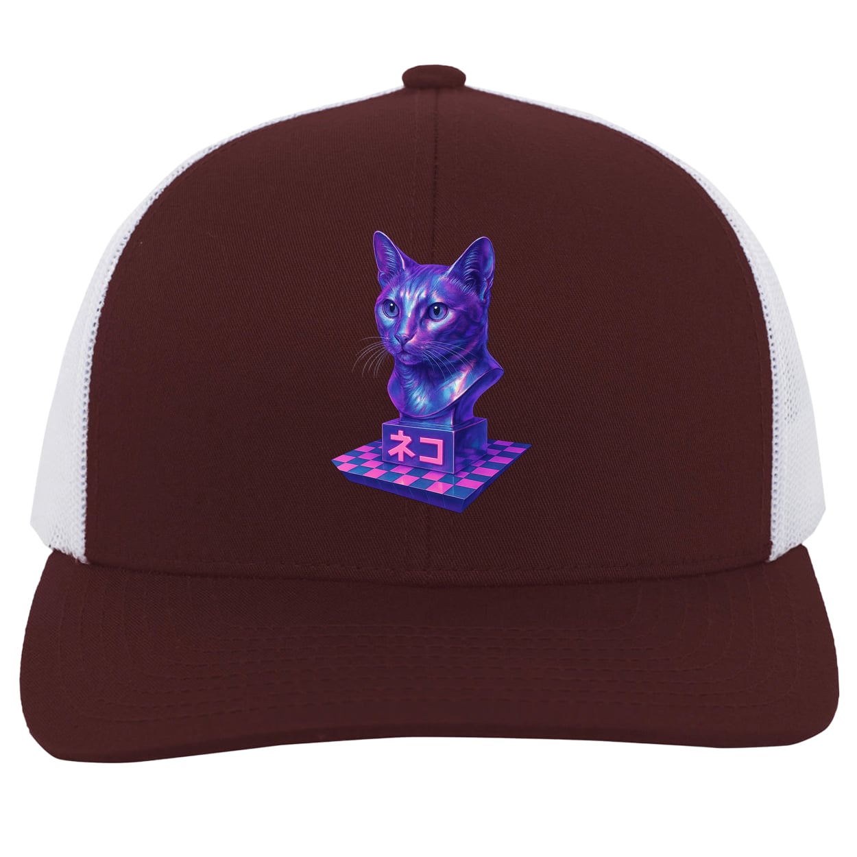 104C Trucker Snap Back - Maroon/White