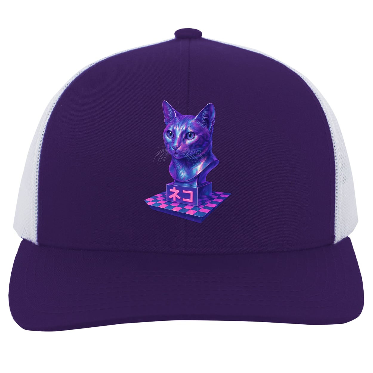 104C Trucker Snap Back - Purple/White