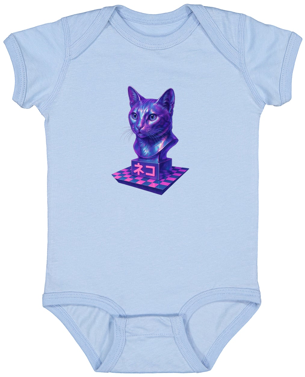4424 Infant Fine Jersey Bodysuit - Light Blue