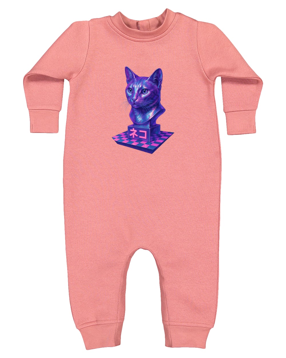 4447 Rabbit Skins Infant Fleece One-Piece Bodysuit - Mauvelous