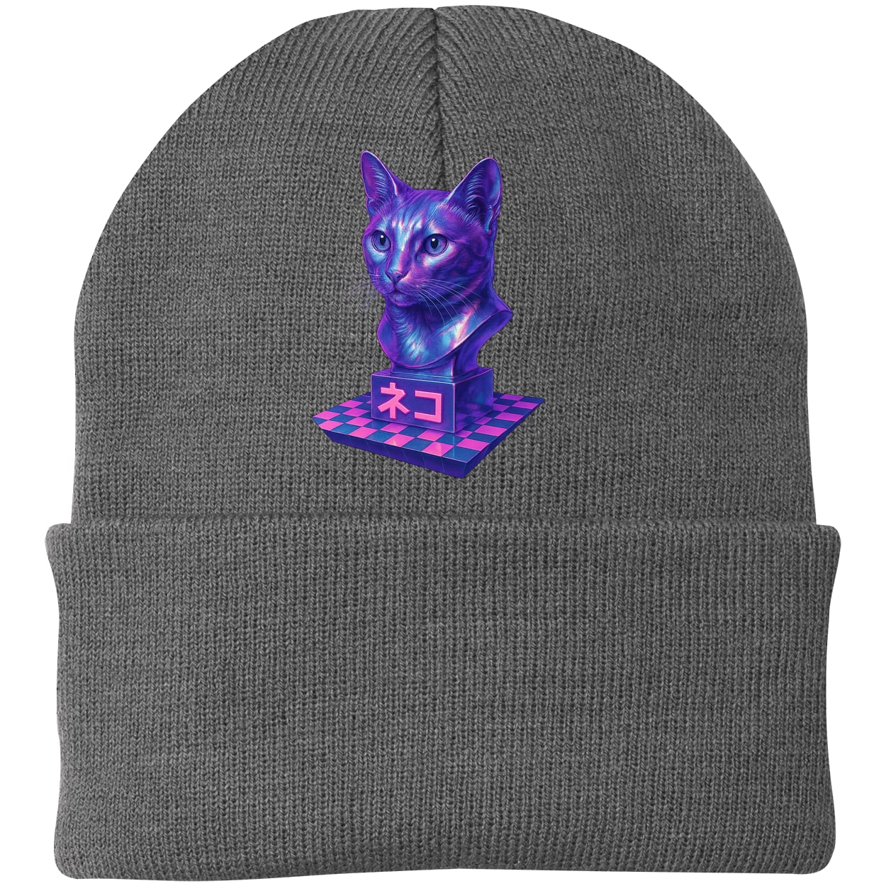 CP90 Port & Company Knit Beanie - Athletic Oxford