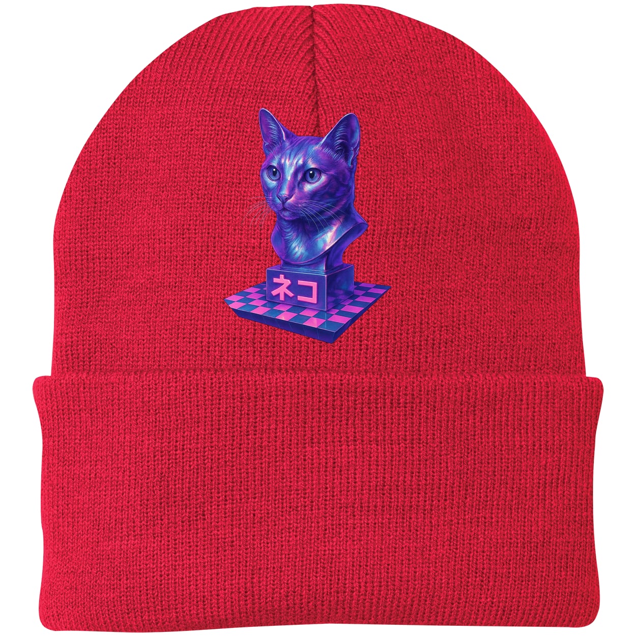 CP90 Port & Company Knit Beanie - Athletic Red