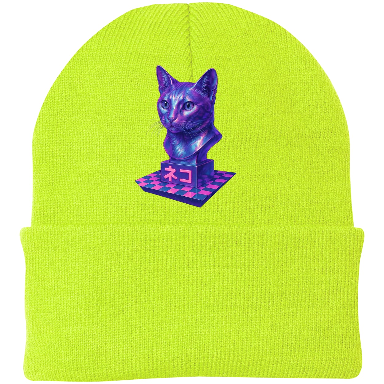 CP90 Port & Company Knit Beanie - Neon Yellow