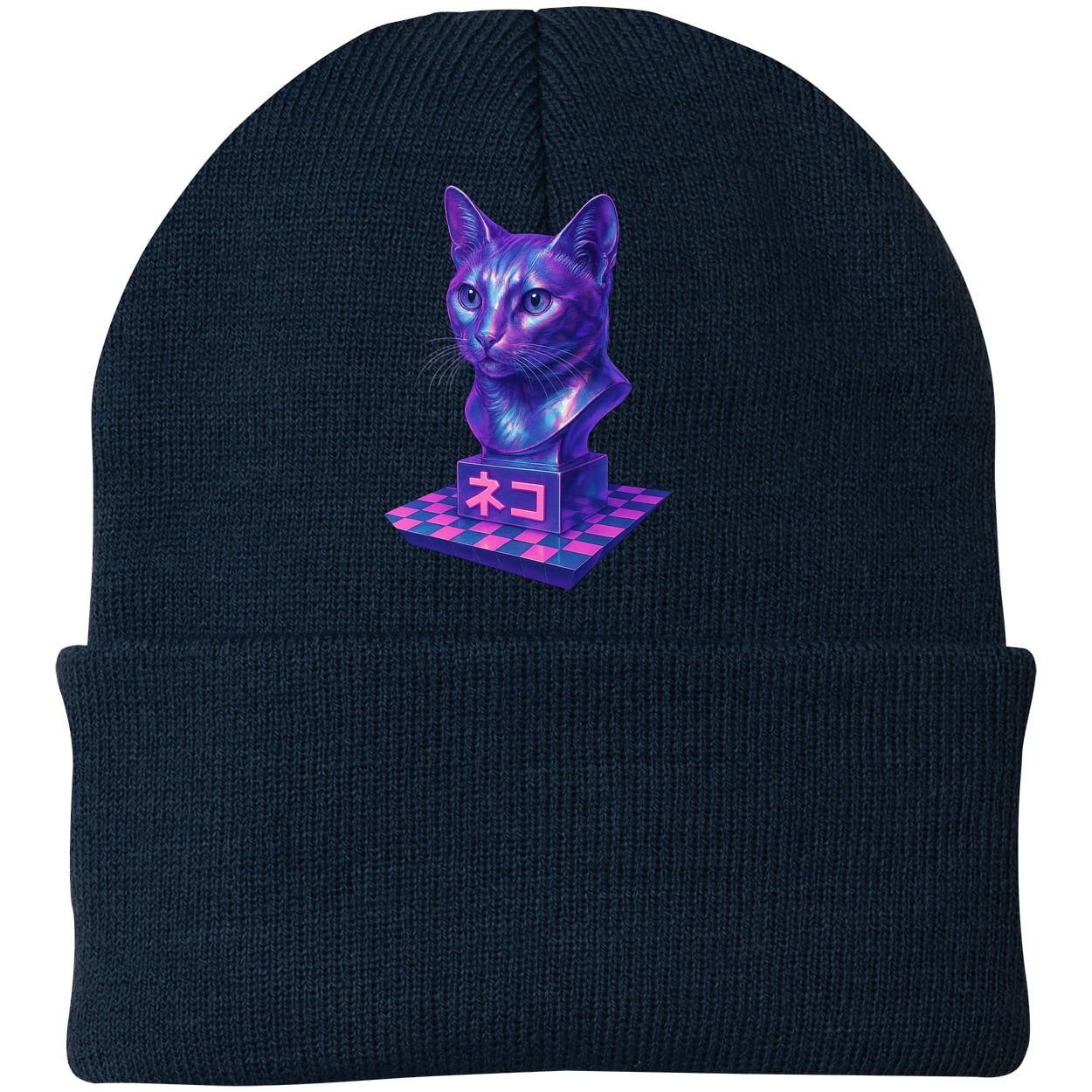 CP90 Port & Company Knit Beanie - Navy