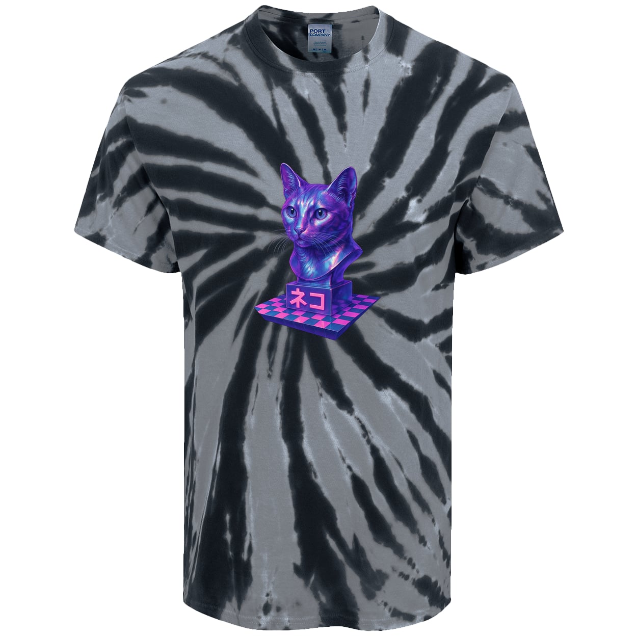 PC147 Port & Company Tie-Dye Tee - Black