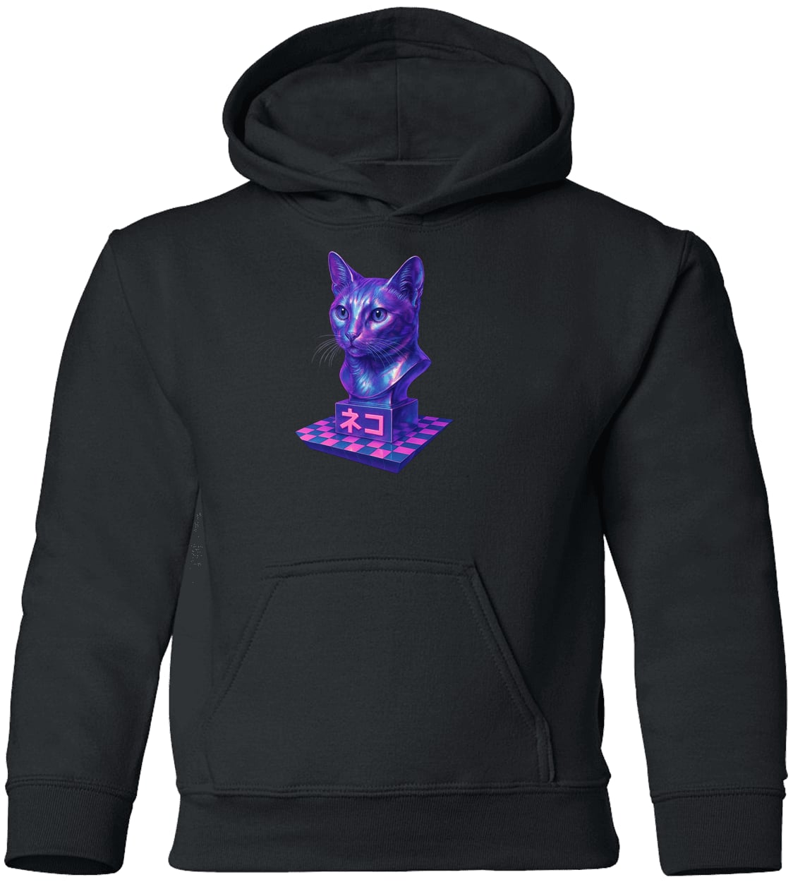 G185B Gildan Youth Pullover Hoodie - Black
