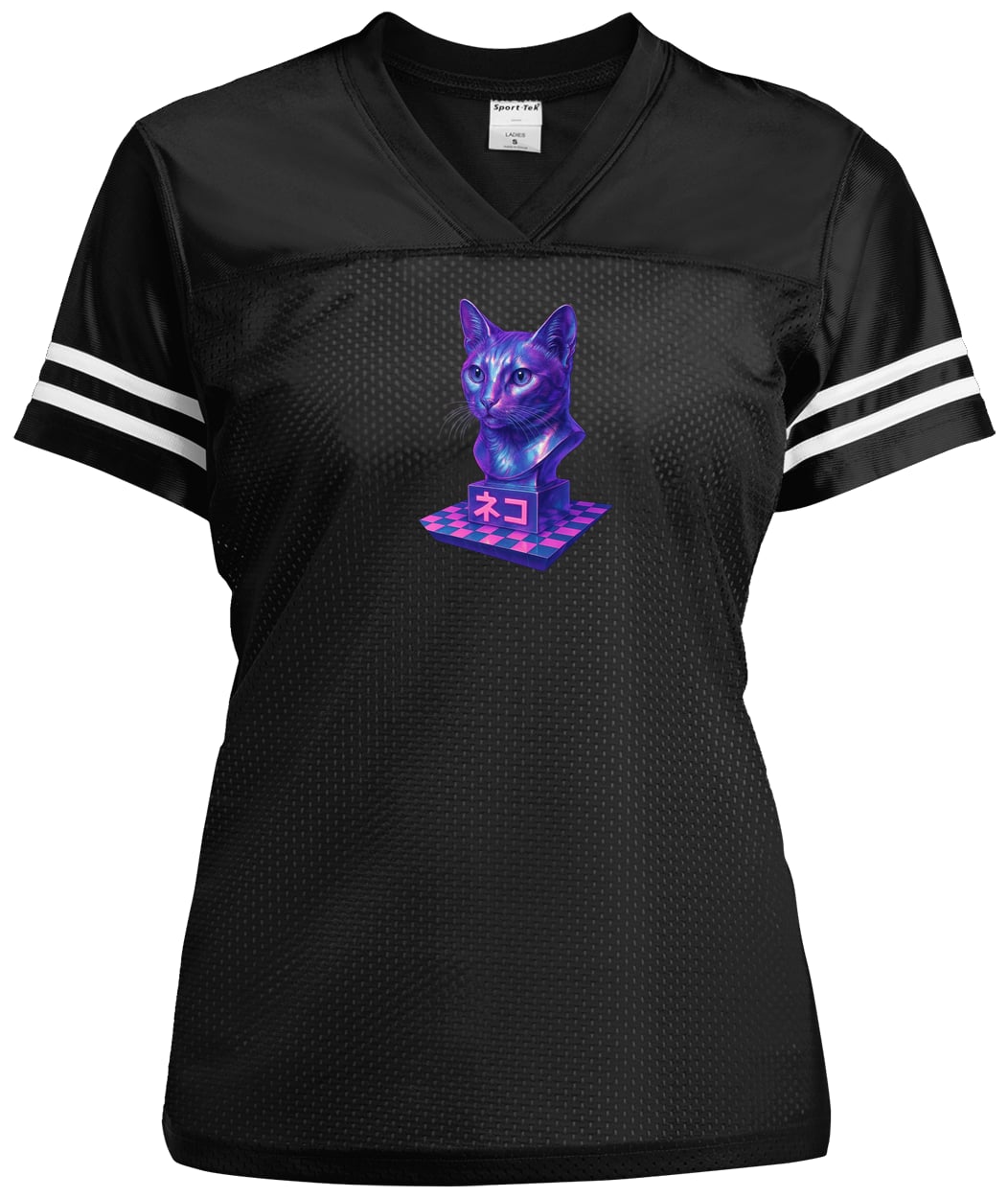 LST307 Sport-Tek Ladies' Replica Jersey - Black/White