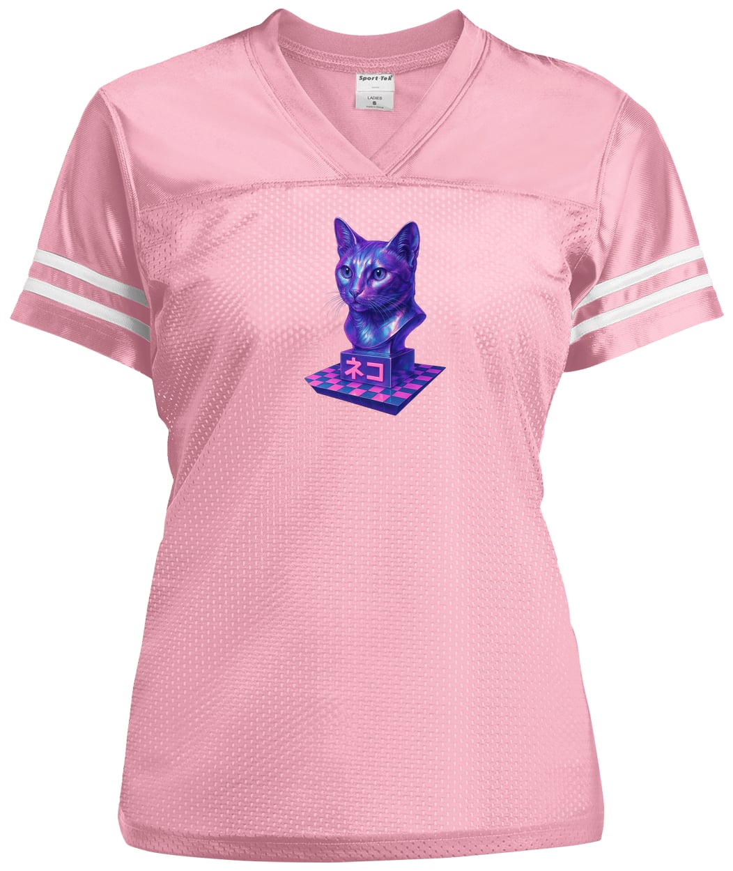 LST307 Sport-Tek Ladies' Replica Jersey - Light Pink/White