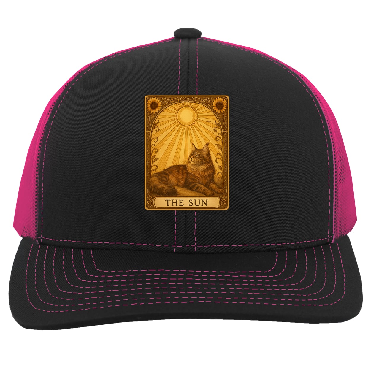 104C Trucker Snap Back - Black/Pink
