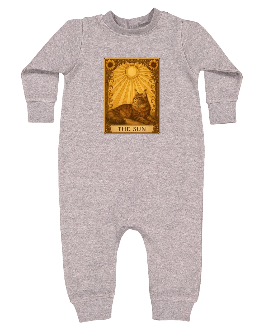 4447 Rabbit Skins Infant Fleece One-Piece Bodysuit - Heather Grey