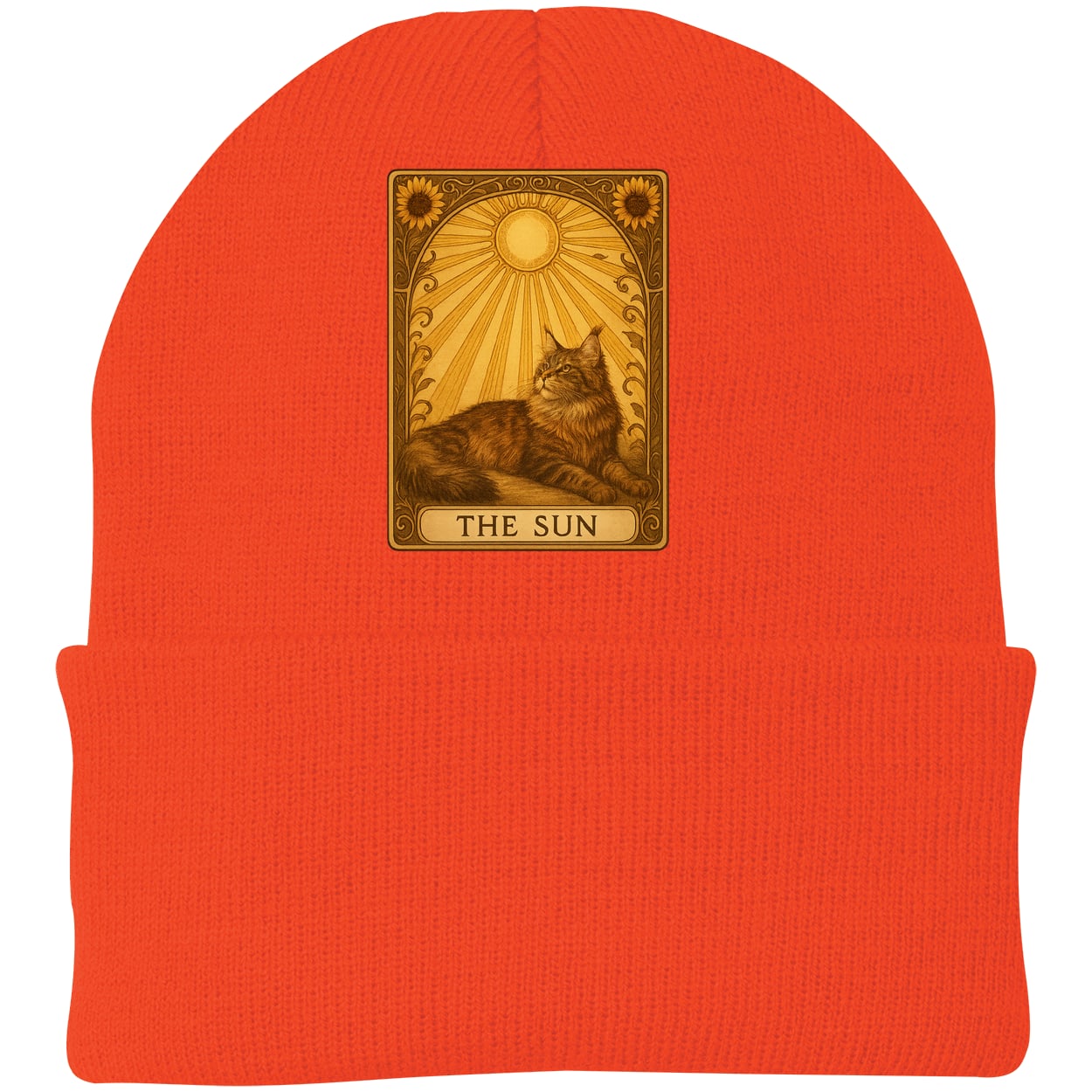 CP90 Port & Company Knit Beanie - Athletic Orange