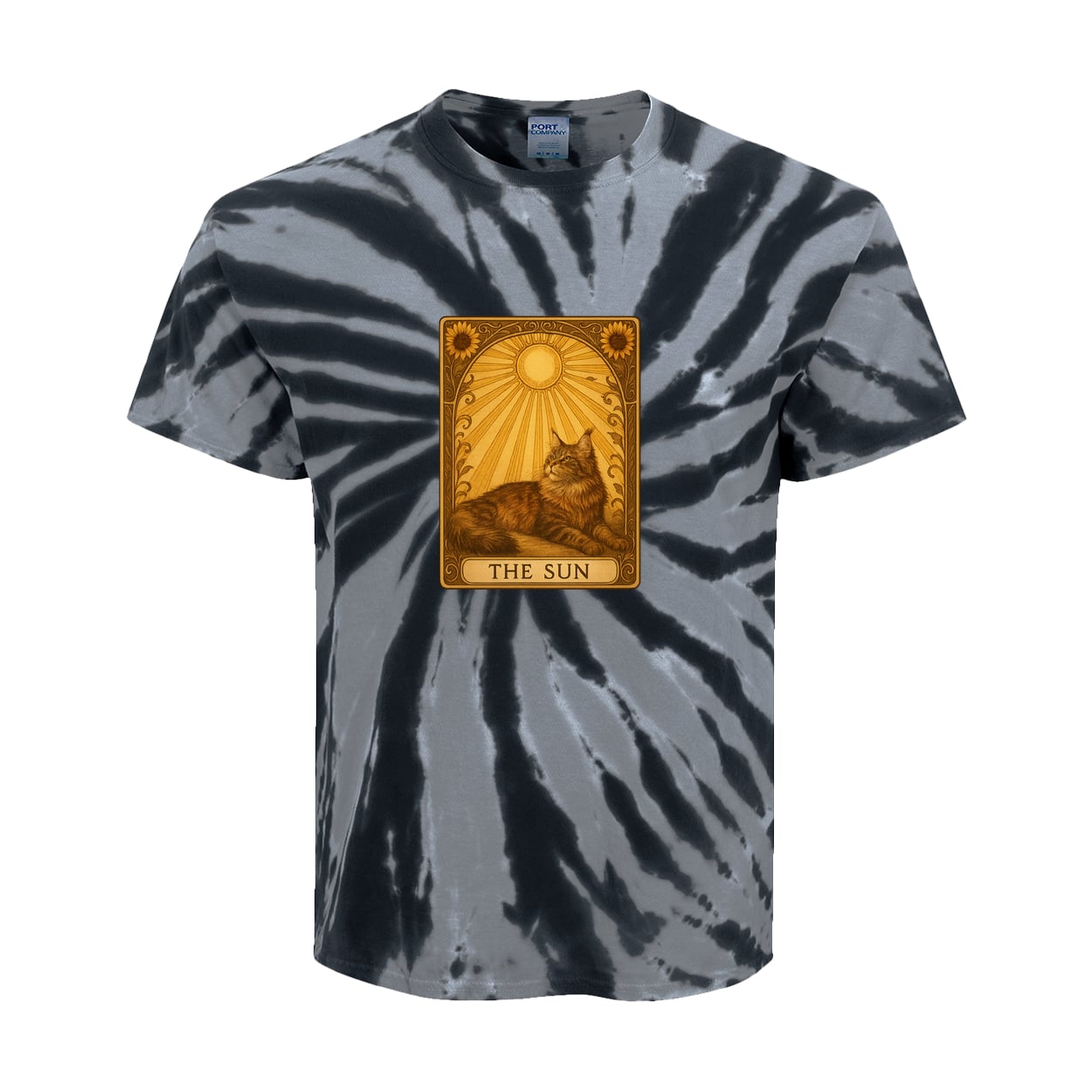 PC147Y Port & Company Kids Tie-Dye Tee - Black