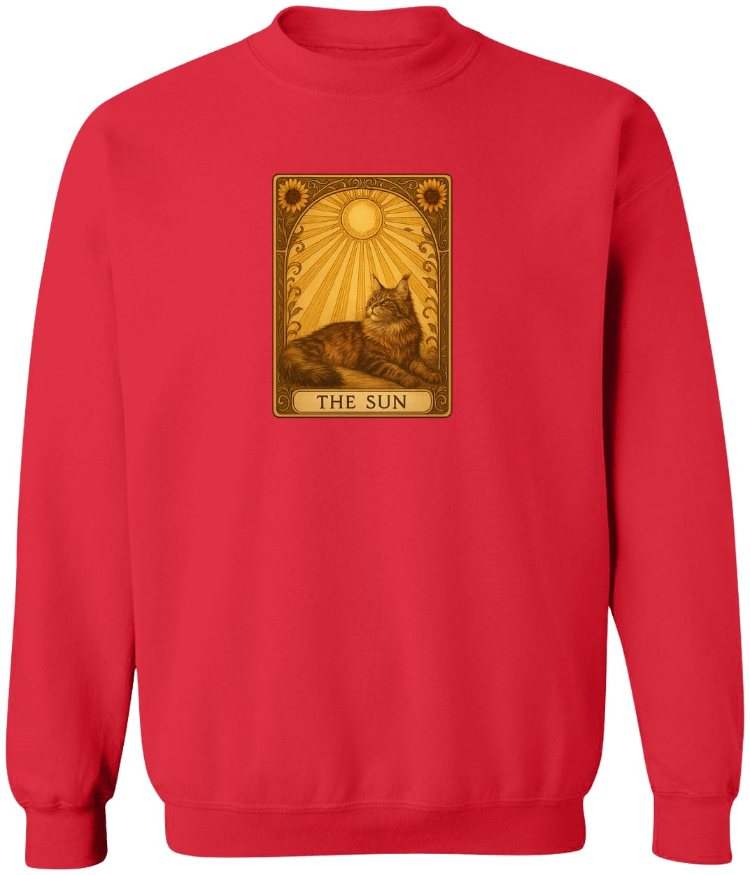 G180 Gildan Crewneck Pullover Sweatshirt - Red