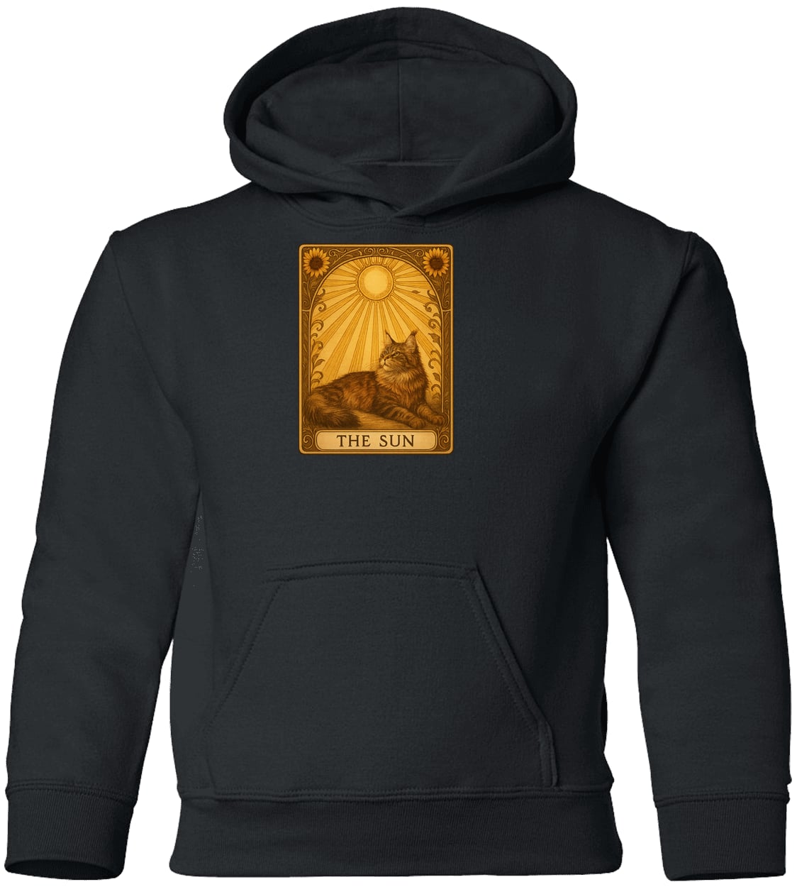 G185B Gildan Youth Pullover Hoodie - Black