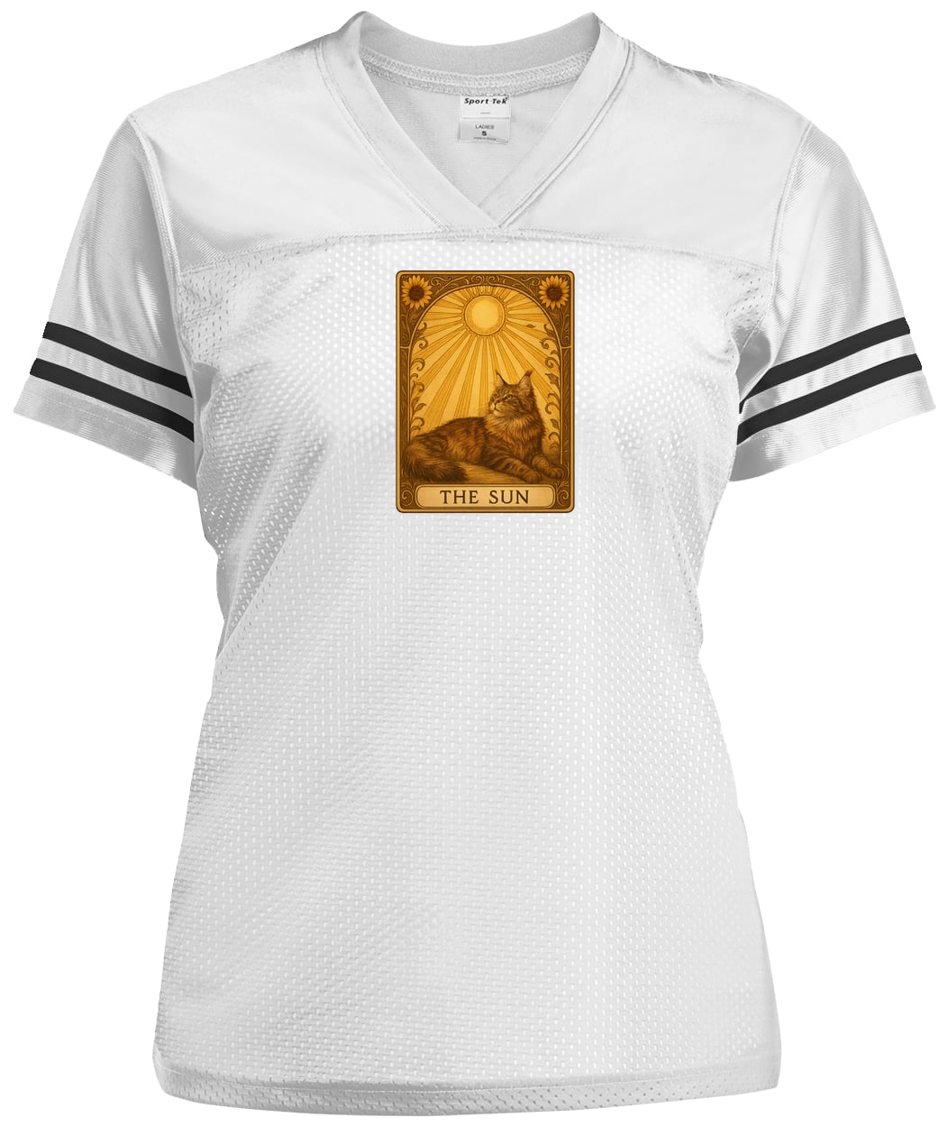 LST307 Sport-Tek Ladies' Replica Jersey - White/Black