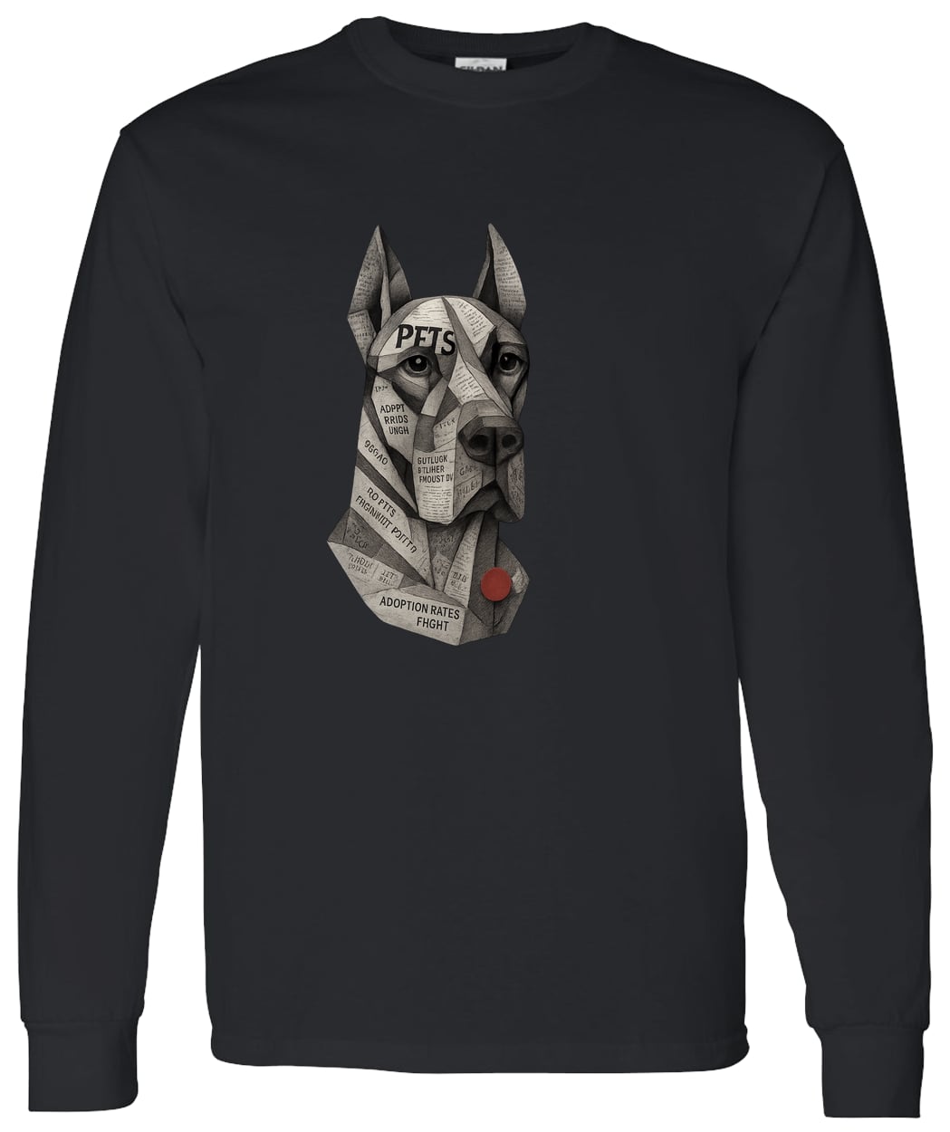 G540 LS T-Shirt 5.3 oz. - Black