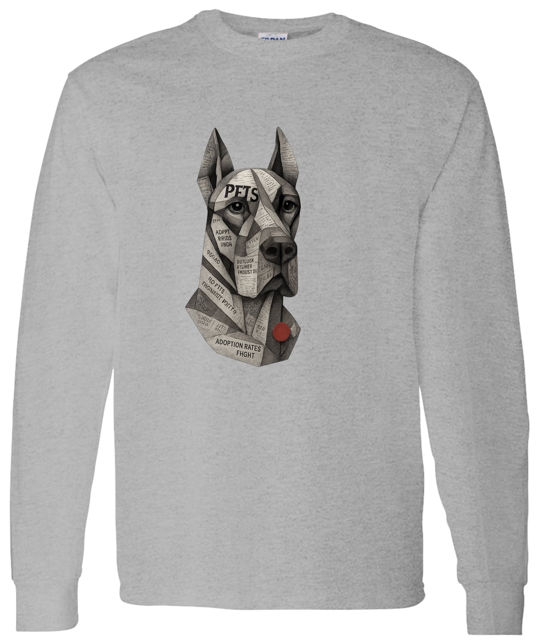 G540 LS T-Shirt 5.3 oz. - Sport Grey