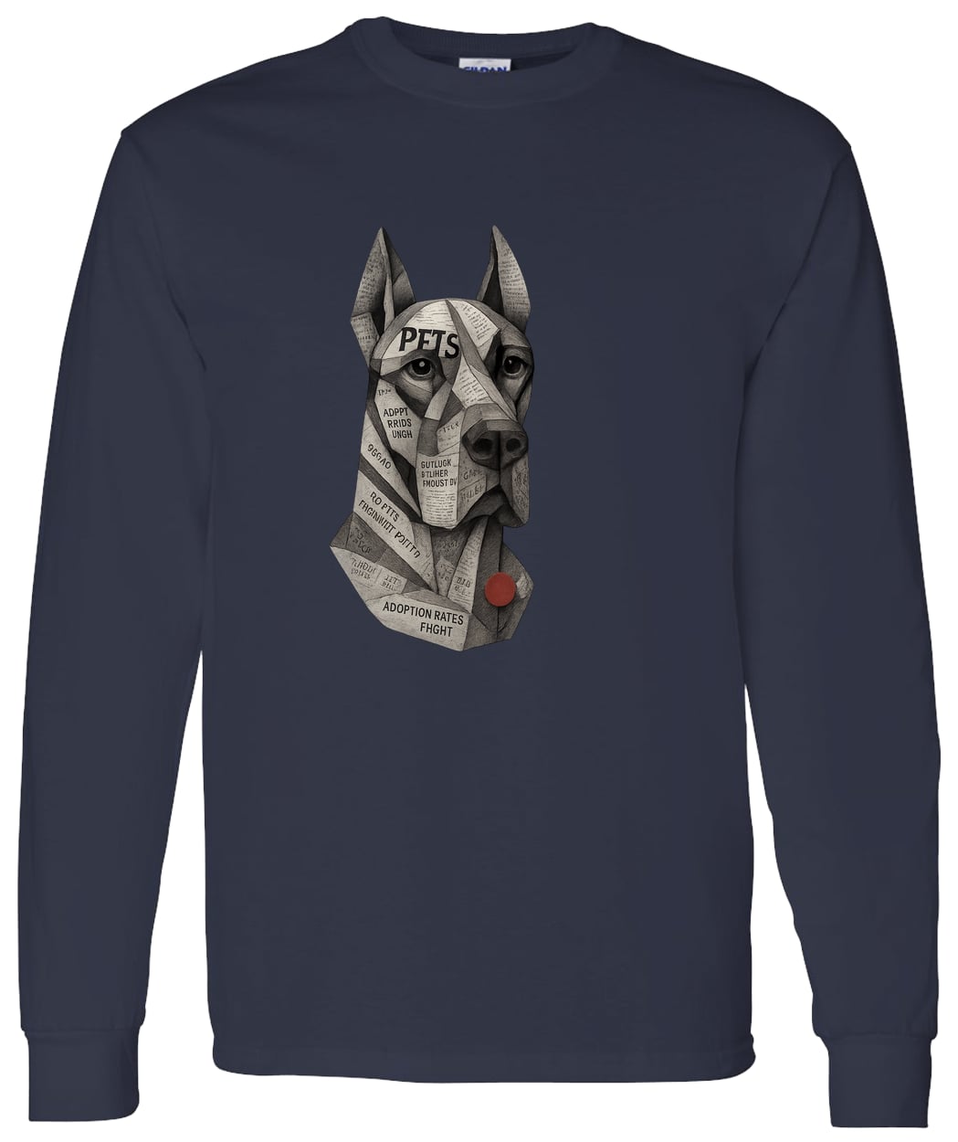 G540 LS T-Shirt 5.3 oz. - Navy