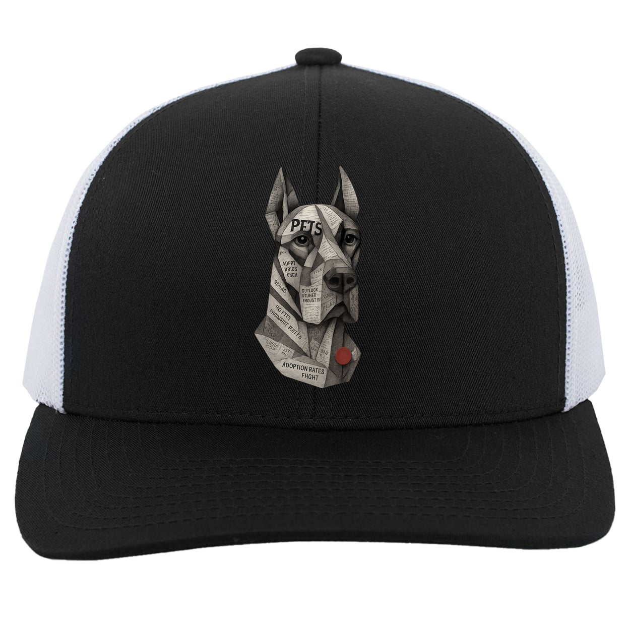 104C Trucker Snap Back - Black/White
