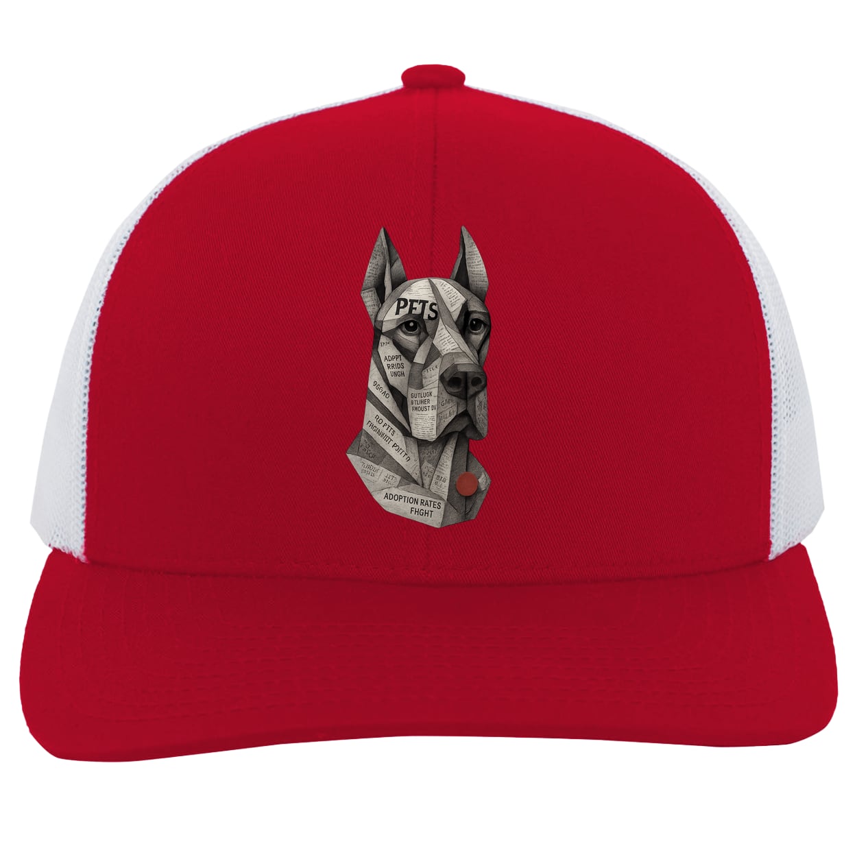 104C Trucker Snap Back - Red/White