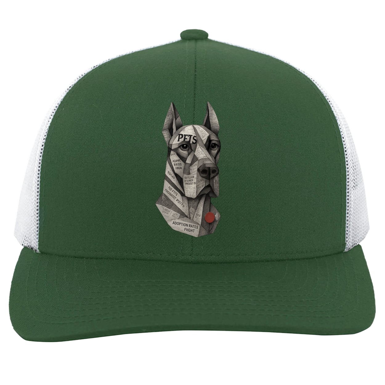 104C Trucker Snap Back - Dark Green/White
