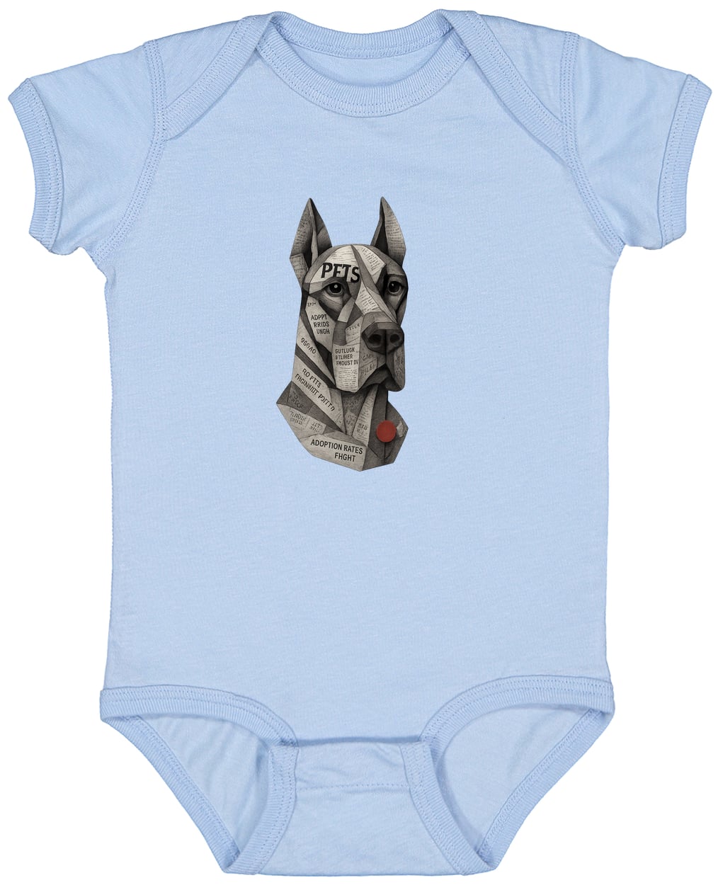 4424 Infant Fine Jersey Bodysuit - Light Blue