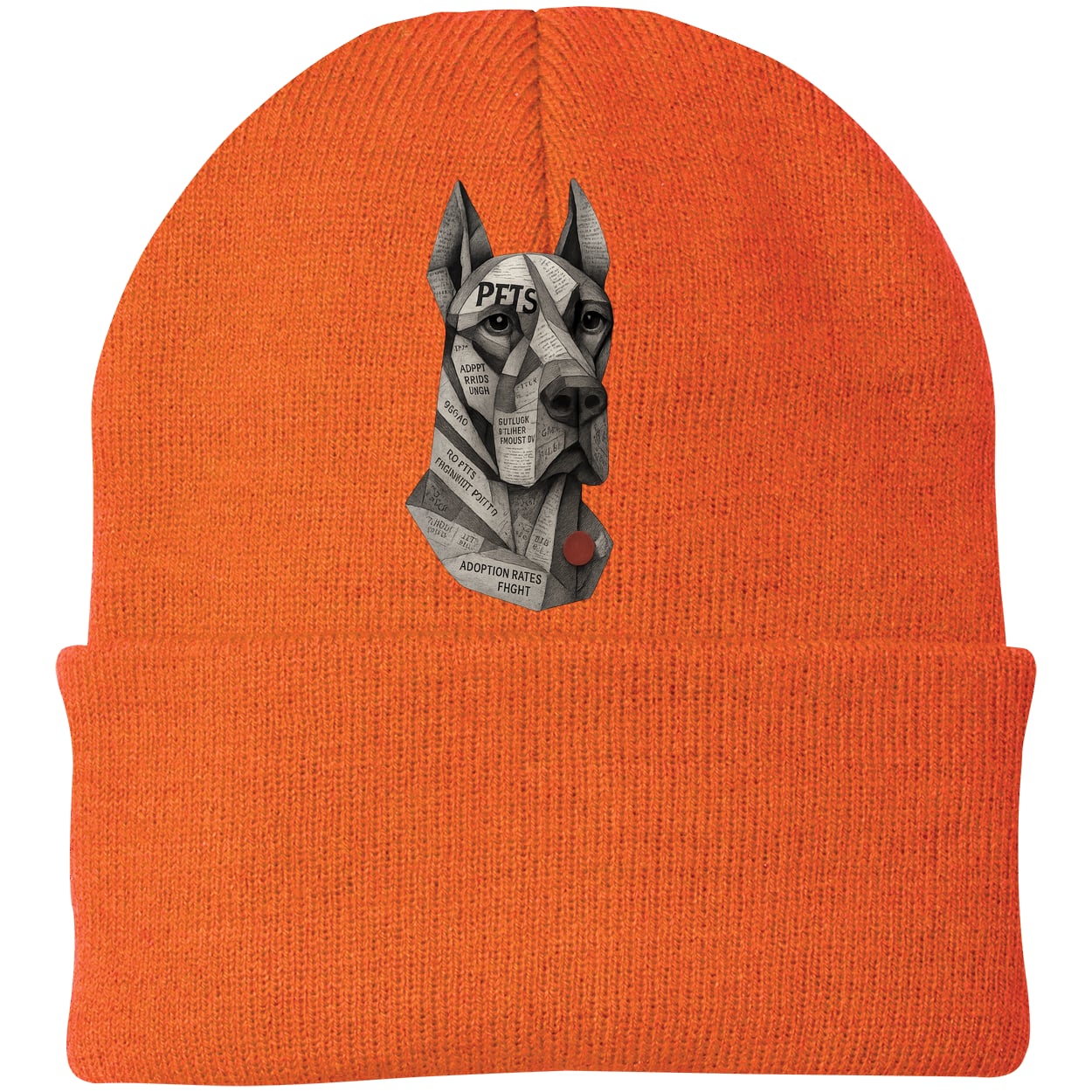 CP90 Port & Company Knit Beanie - Neon Orange
