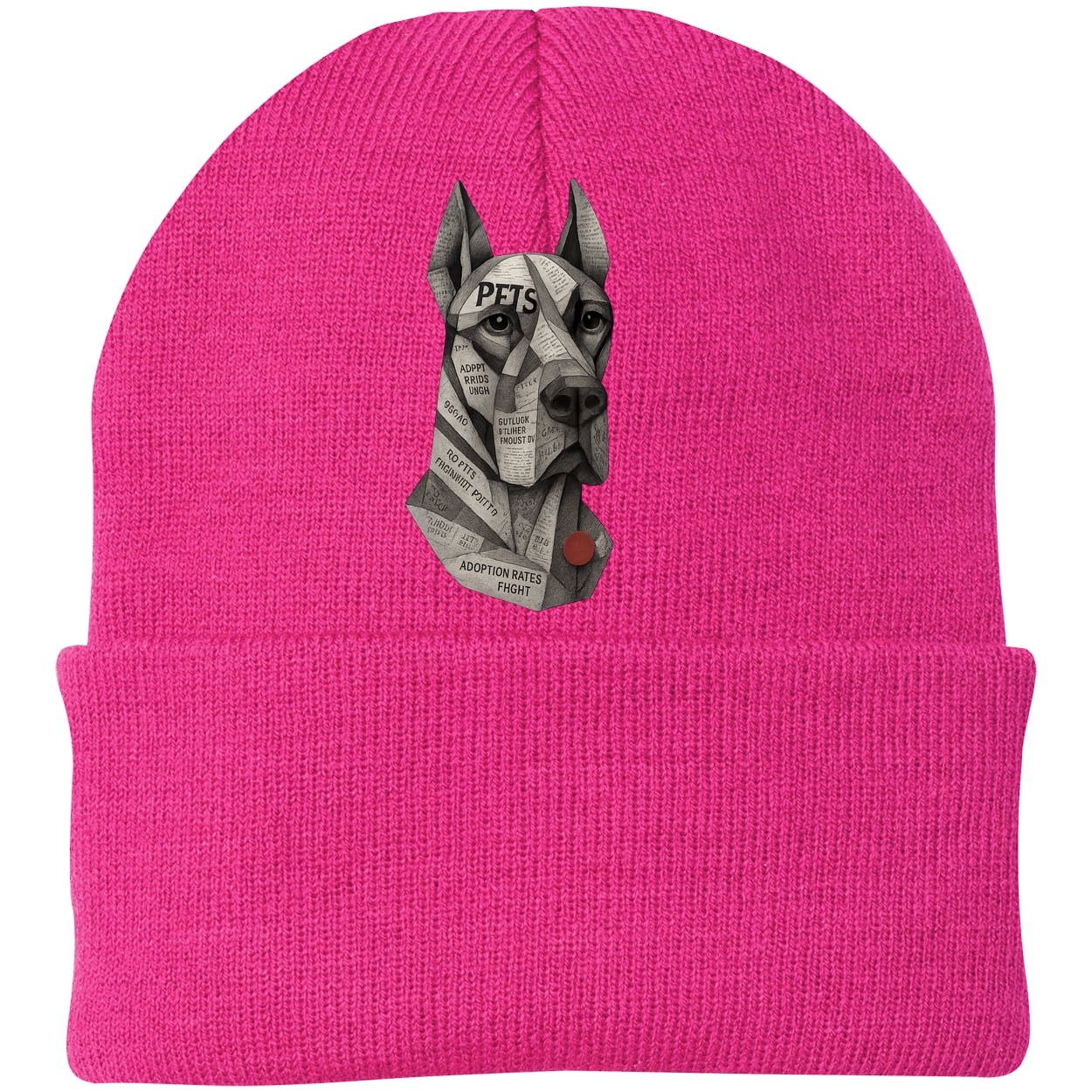 CP90 Port & Company Knit Beanie - Neon Pink