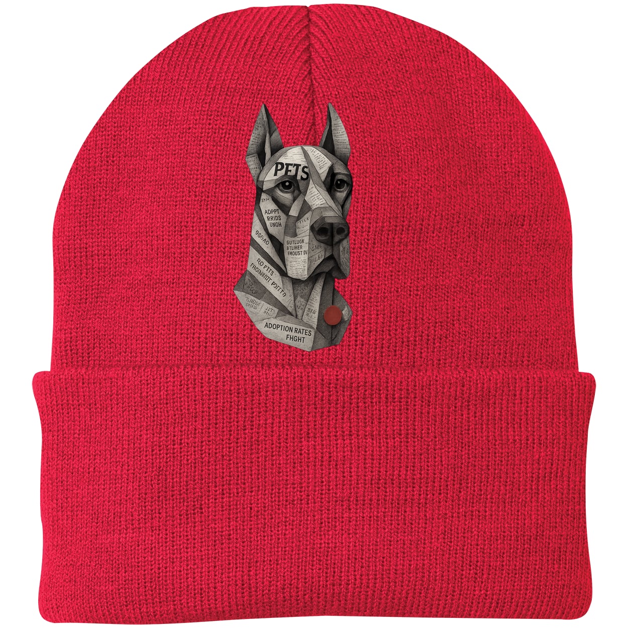 CP90 Port & Company Knit Beanie - Athletic Red