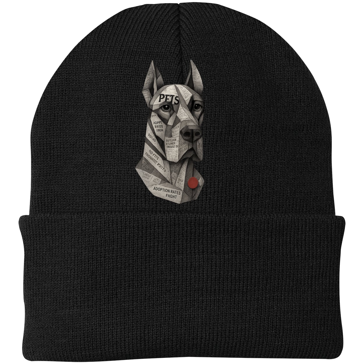 CP90 Port & Company Knit Beanie - Black