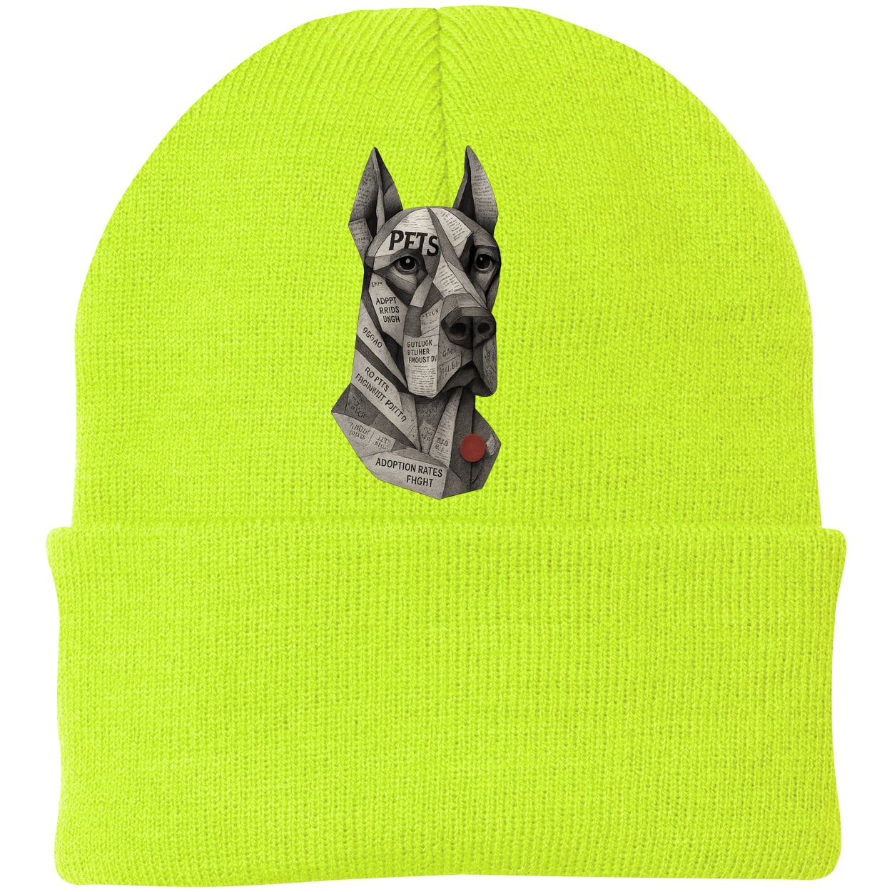 CP90 Port & Company Knit Beanie - Neon Yellow