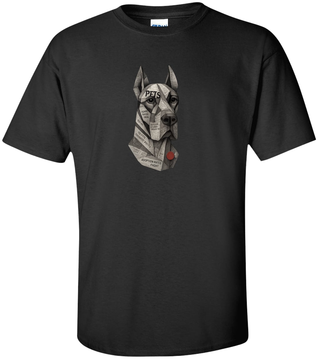 G200T Gildan Mens Tall Ultra Cotton Tee - Black
