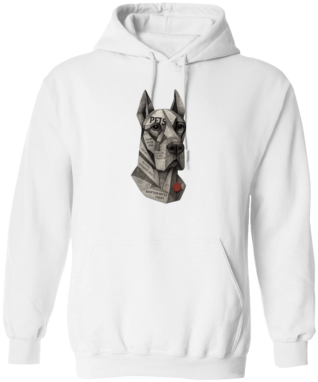 G185 Gildan Pullover Hoodie - White