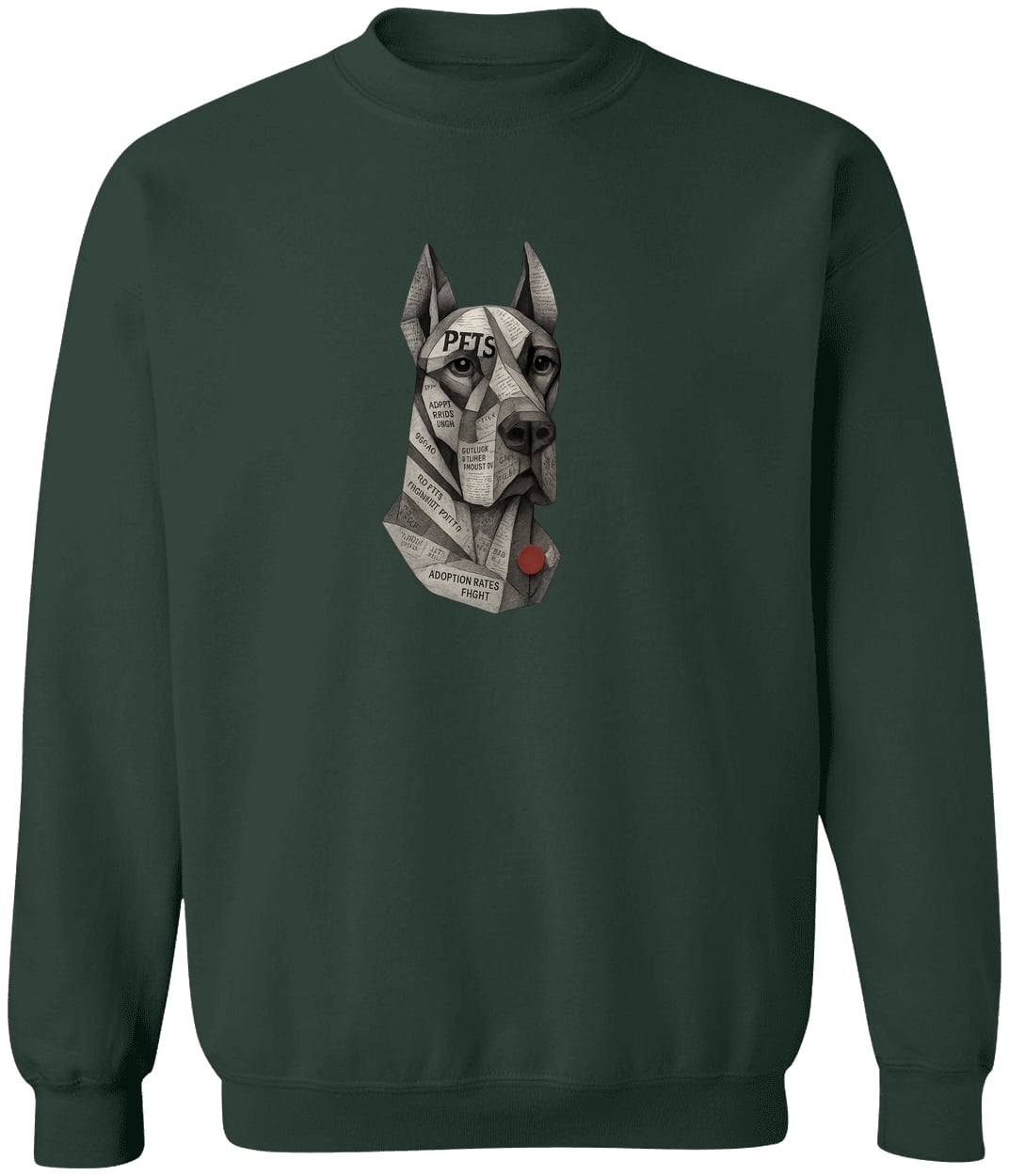 G180 Gildan Crewneck Pullover Sweatshirt - Forest Green