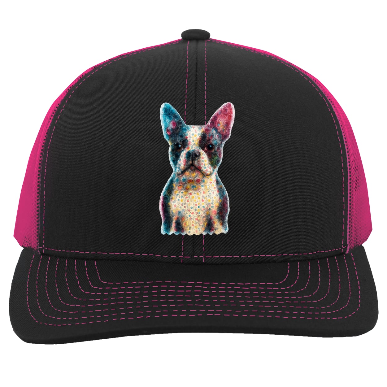 104C Trucker Snap Back - Black/Pink