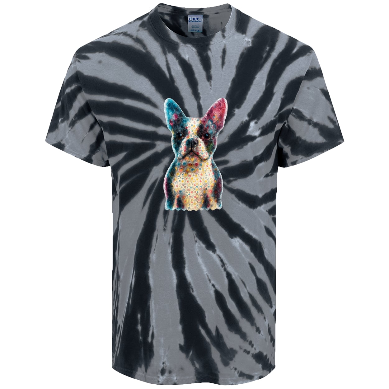 PC147 Port & Company Tie-Dye Tee - Black