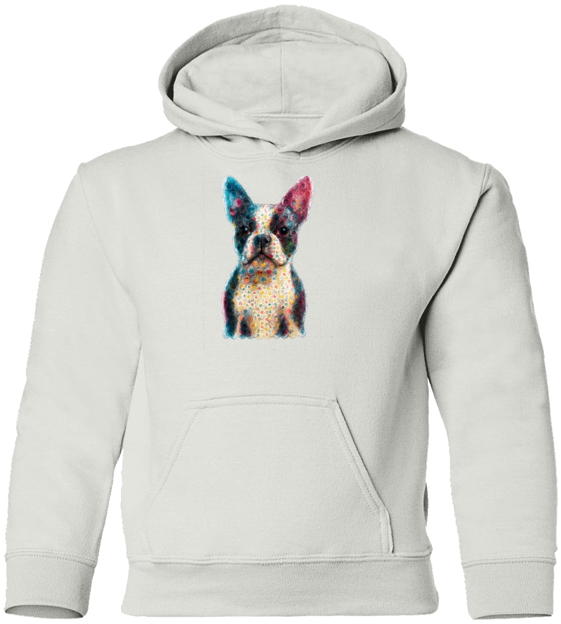 G185B Gildan Youth Pullover Hoodie - White