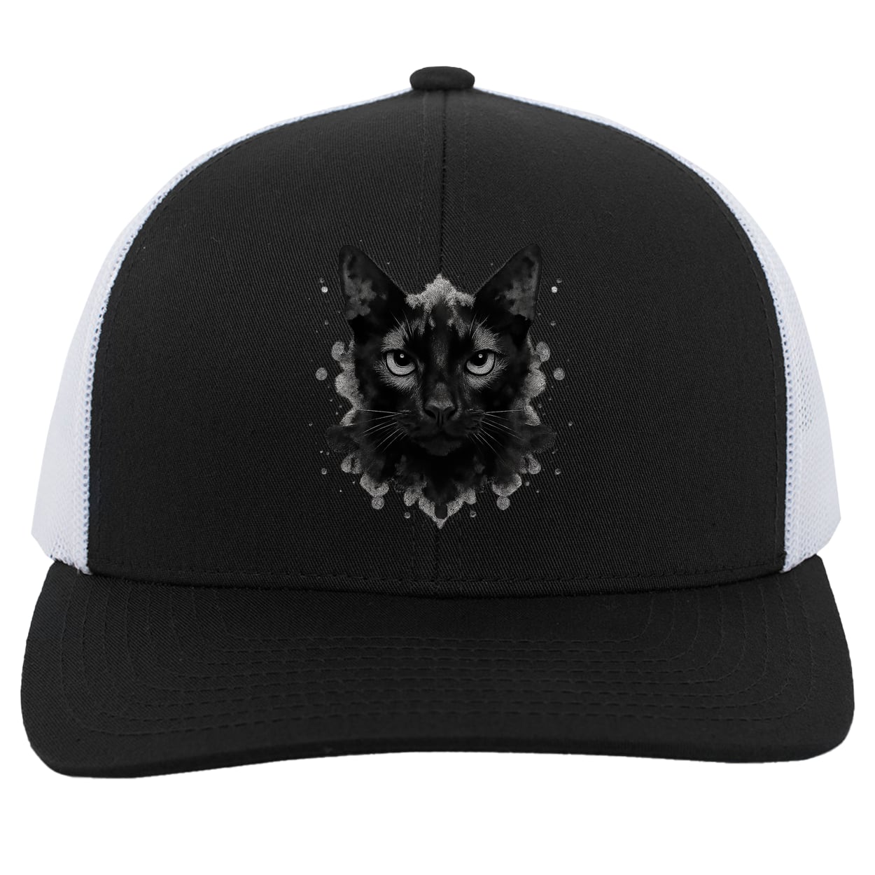 104C Trucker Snap Back - Black/White