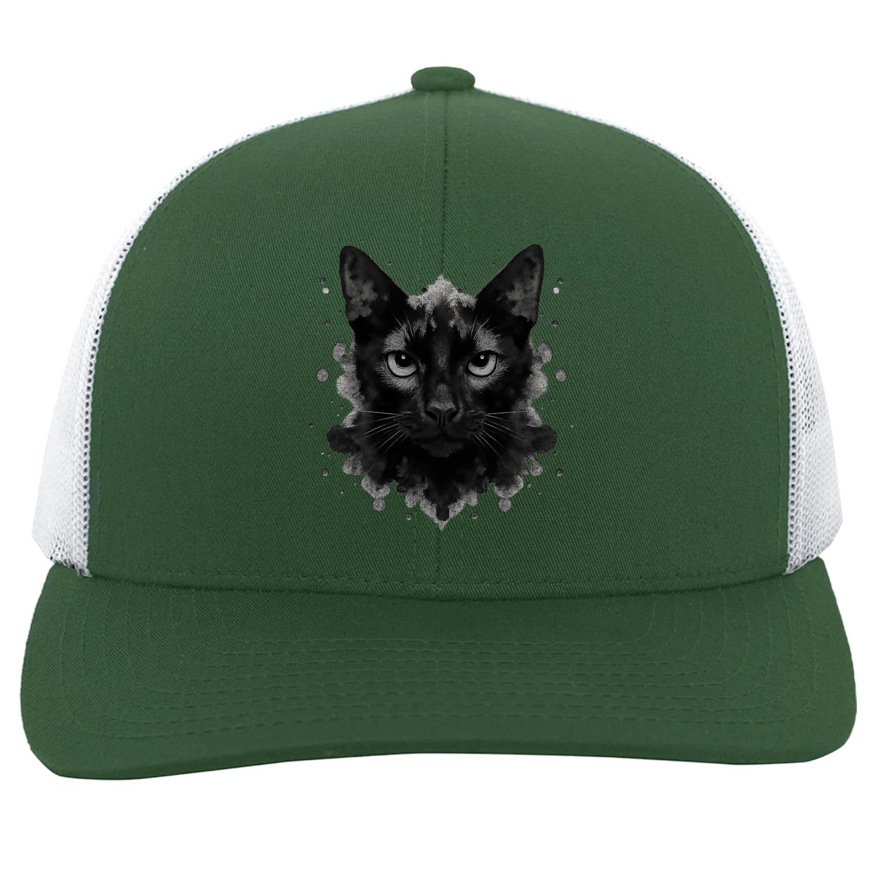 104C Trucker Snap Back - Dark Green/White