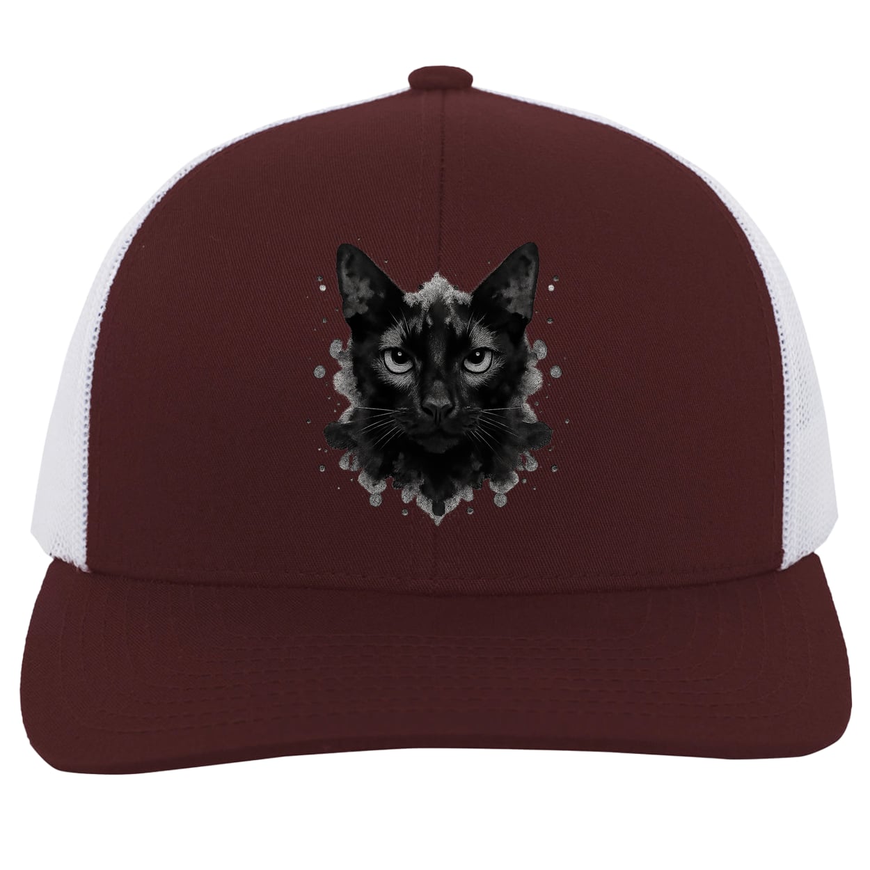 104C Trucker Snap Back - Maroon/White