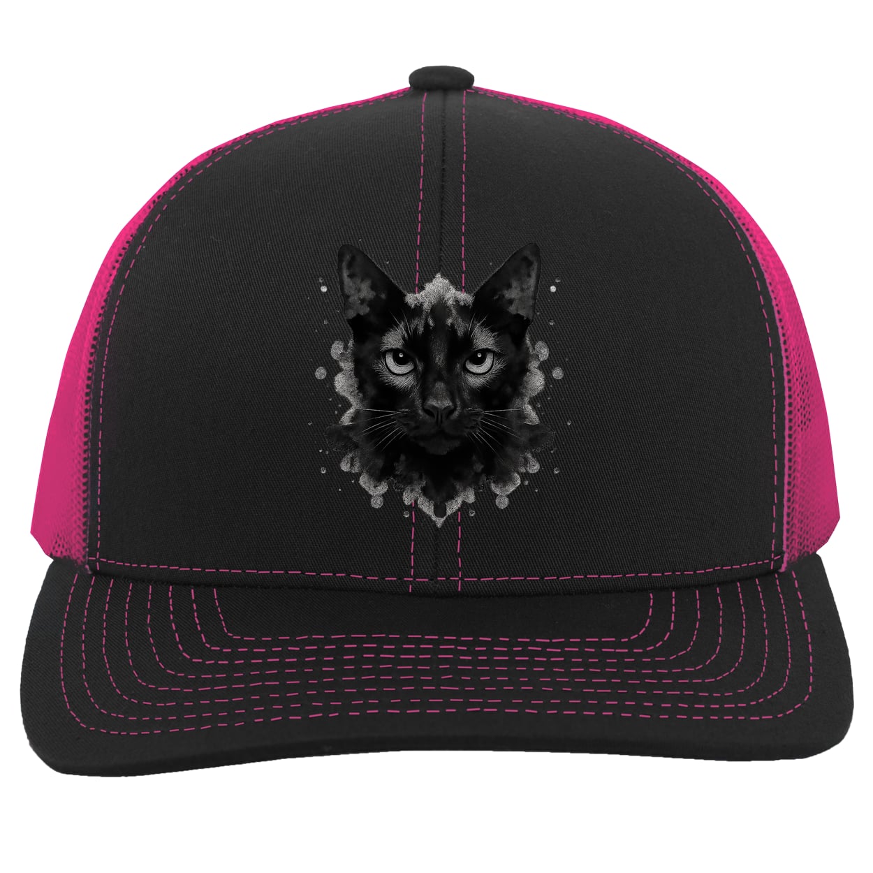 104C Trucker Snap Back - Black/Pink