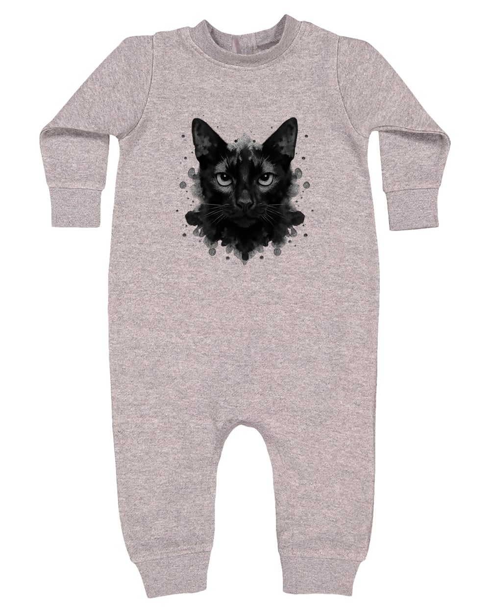 4447 Rabbit Skins Infant Fleece One-Piece Bodysuit - Heather Grey