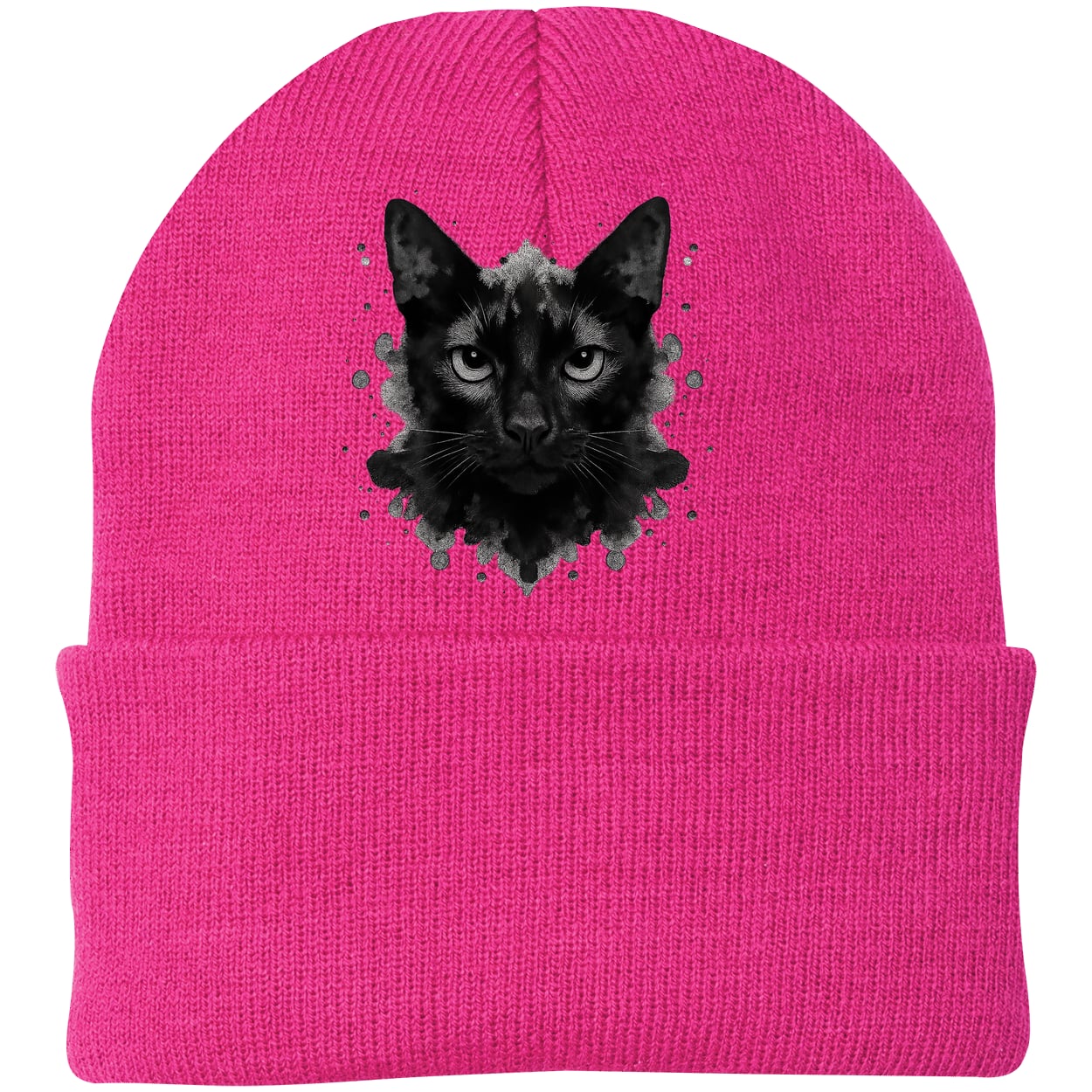 CP90 Port & Company Knit Beanie - Neon Pink