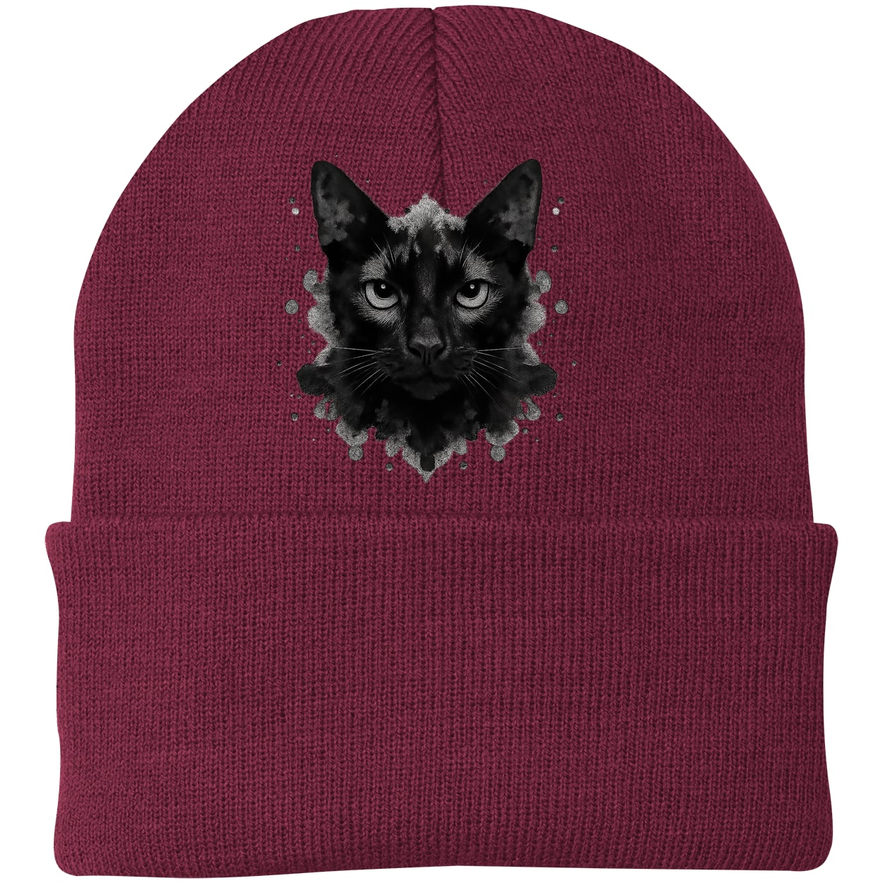 CP90 Port & Company Knit Beanie - Maroon