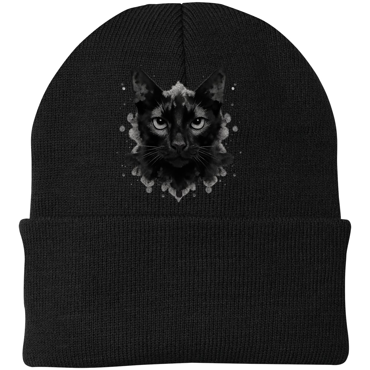 CP90 Port & Company Knit Beanie - Black