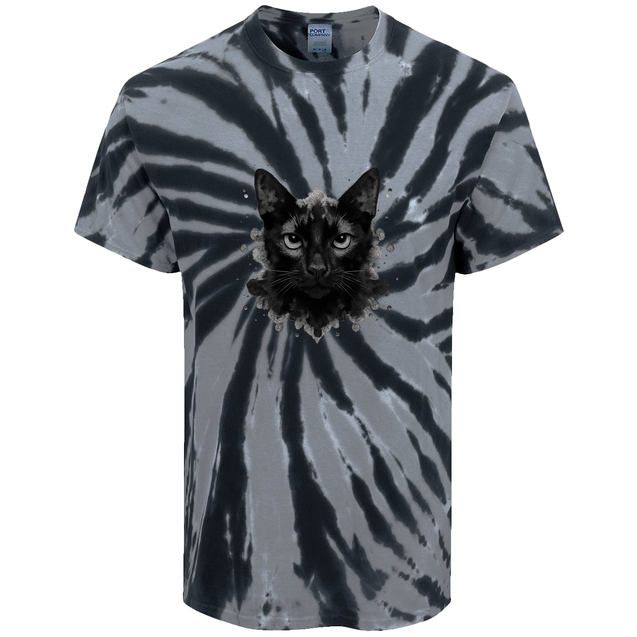 PC147 Port & Company Tie-Dye Tee - Black