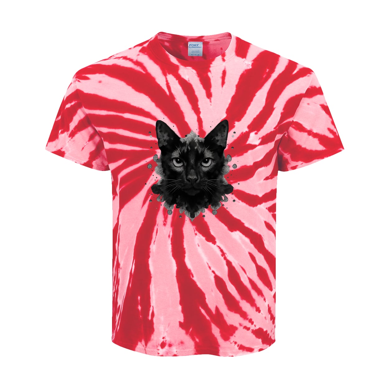 PC147Y Port & Company Kids Tie-Dye Tee - Red