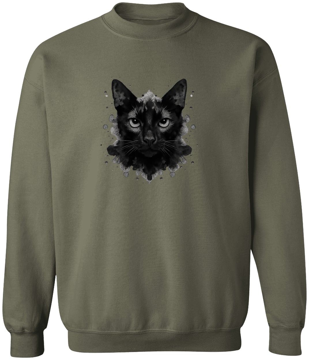 G180 Gildan Crewneck Pullover Sweatshirt - Military Green