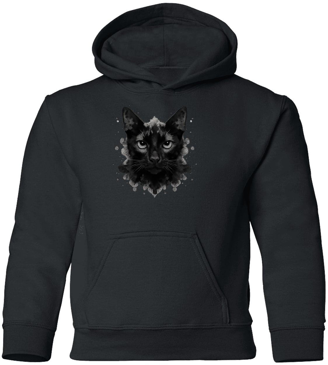 G185B Gildan Youth Pullover Hoodie - Black